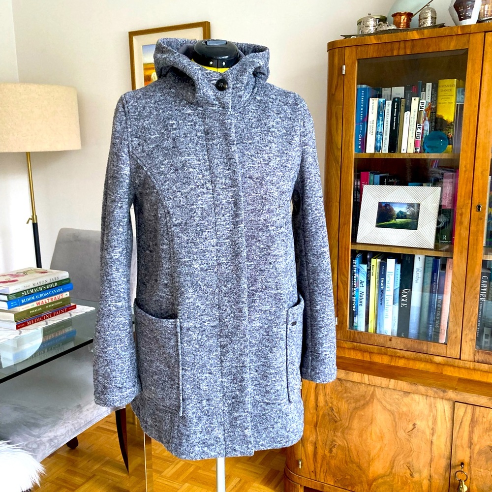 Orb Grey Hooded Fleece Jacket